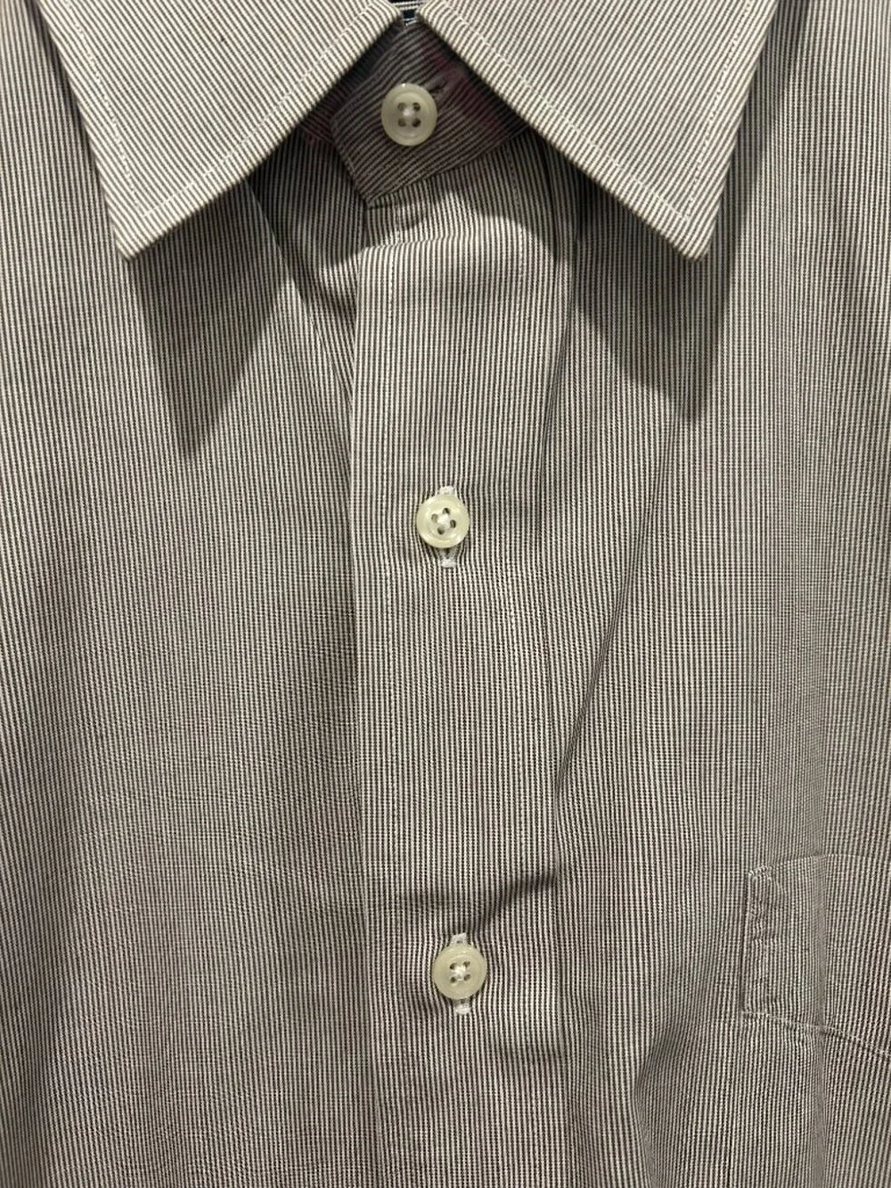 Polo Ralph Lauren Andrew Striped Dress Shirt - Size 16 34/35 Tan Beige Size L